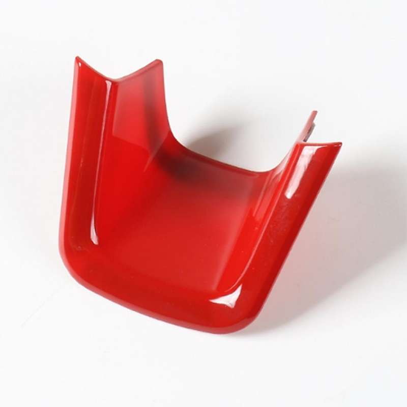Steering Wheel Decoration Cover Trim Stickers for Jeep Renegade(red)