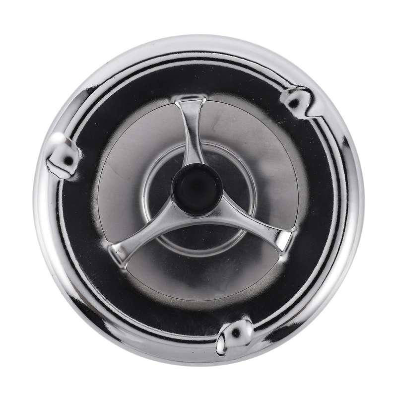 Round Spinning Ashtray Stainless Steel Housewares Spinning with Cover