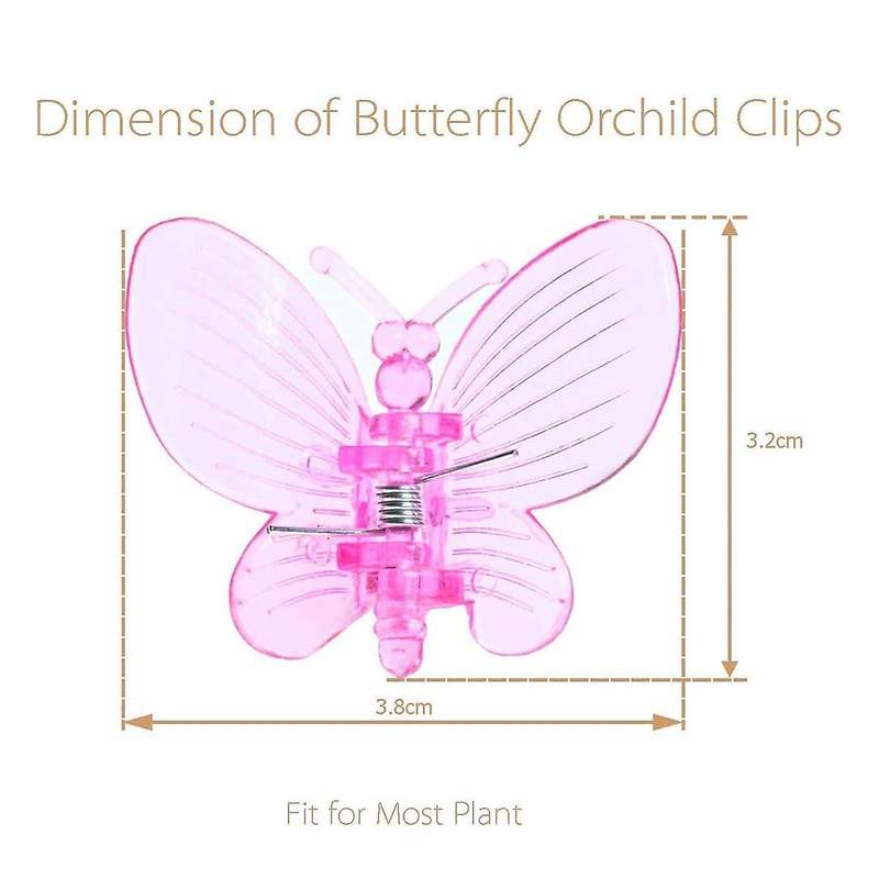 30pcs Butterfly Plant Clips Orchid for Support Flower Orchid Vine