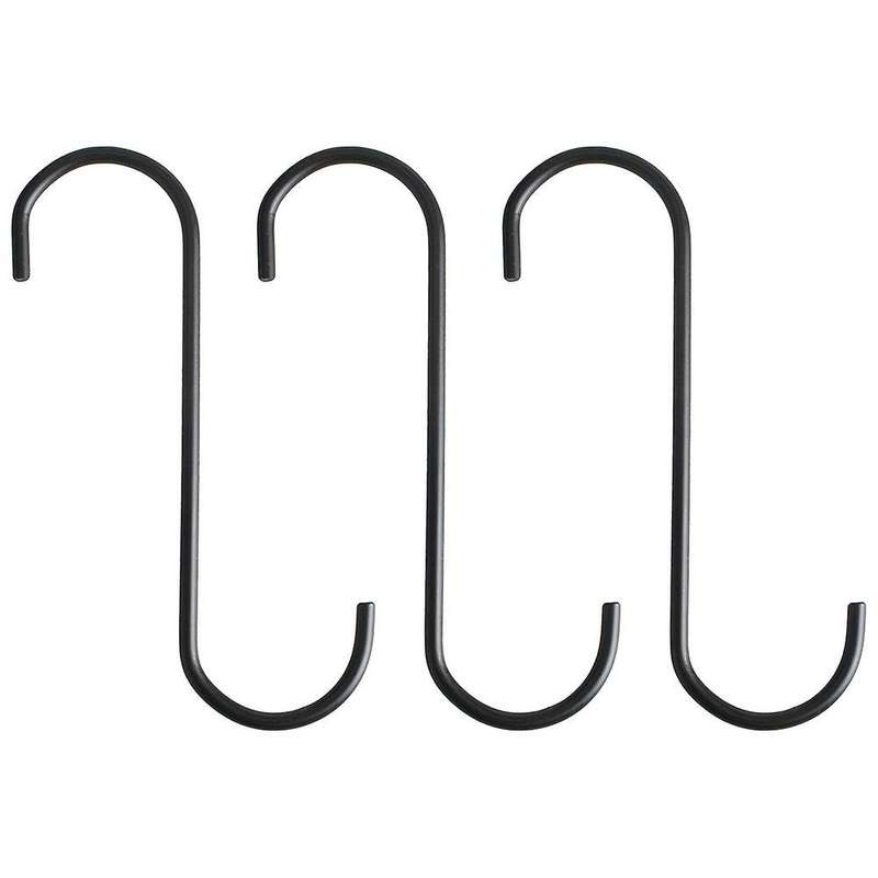 6.5 Inch Black S-shaped Hanging Hooks Heavy-duty S Type Hooks