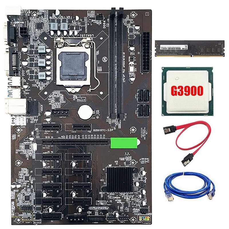 Btc B250 Motherboard with Ddr4 8gb Ram+ Cpu for Bitcoin Ethereum