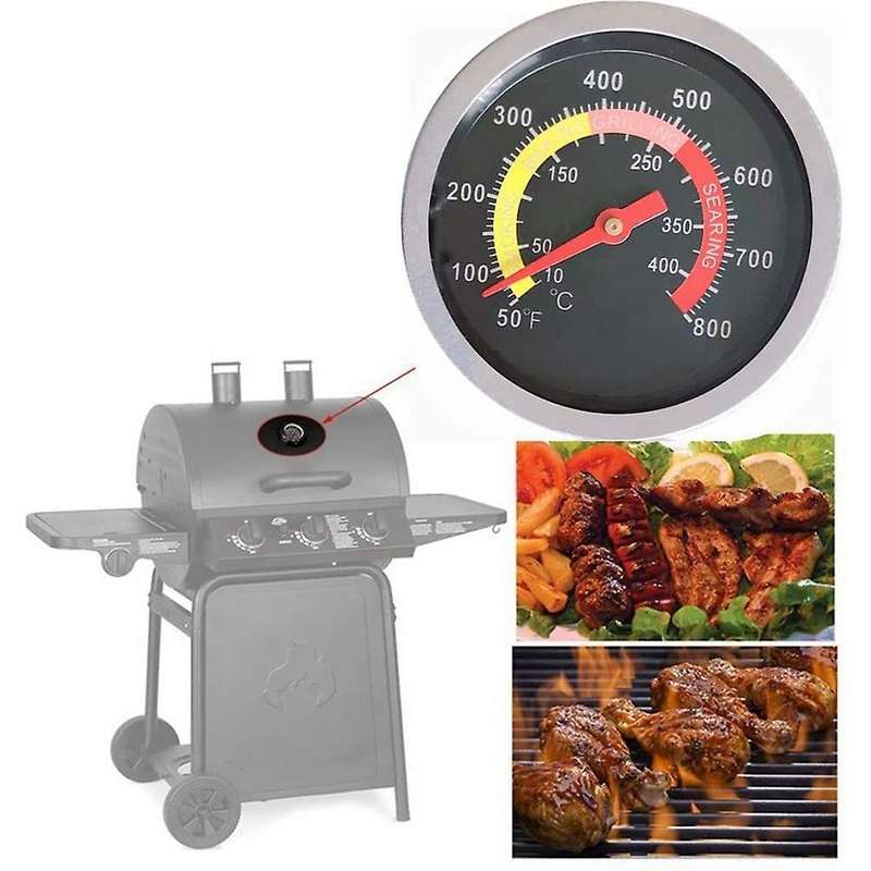 Bbq Grill Temperature Gauge, Barbecue Pizza Oven Thermometer
