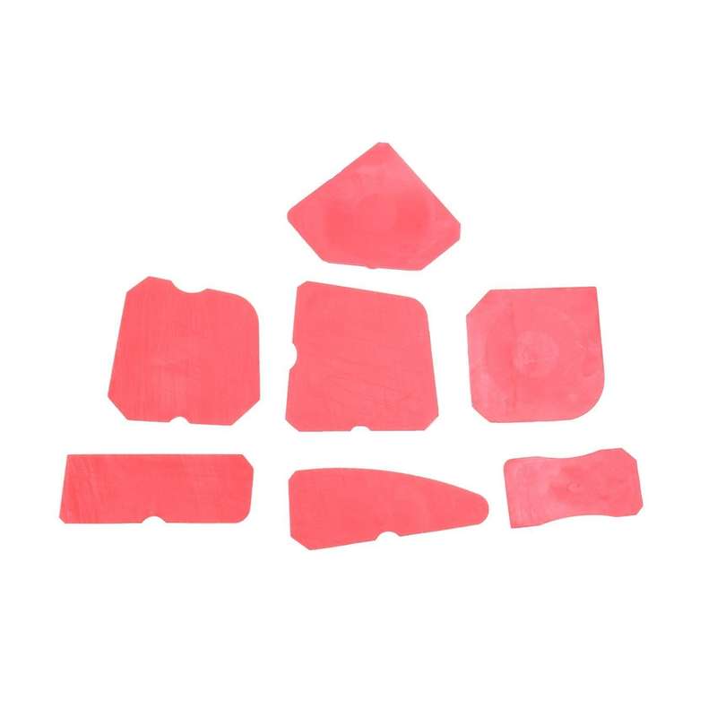 9 Pieces Silicone Sealant Finishing Smoothing Caulking Tool Kit, Red