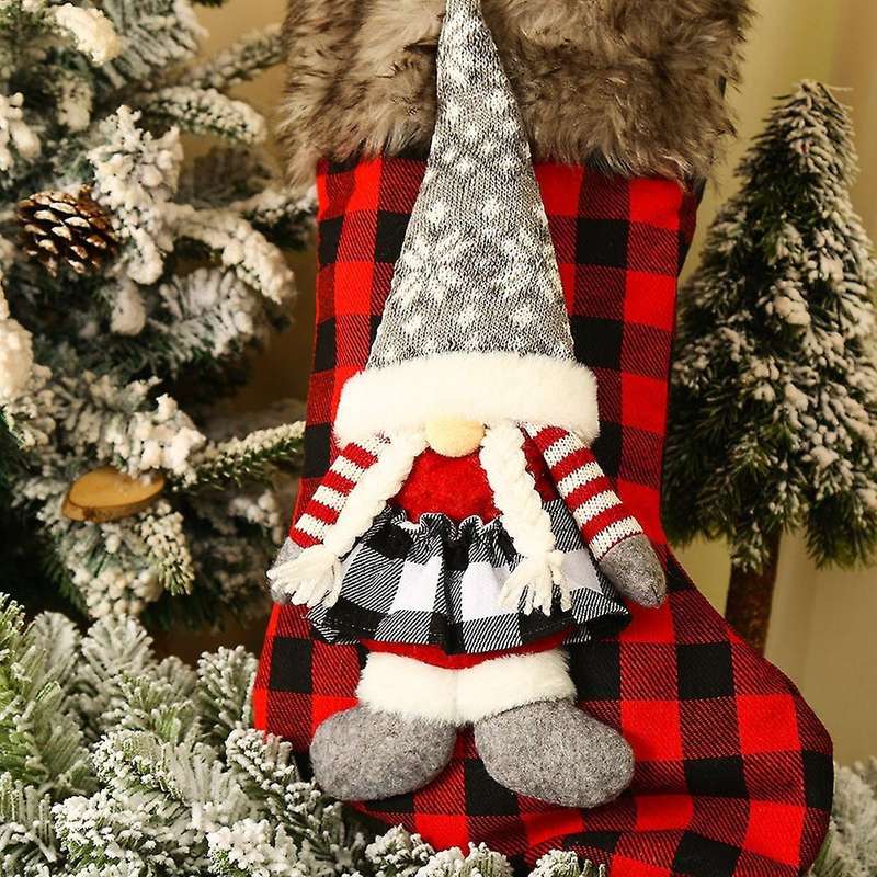 Christmas Decorations Santa Socks Ornaments Gift Bags Home Decor,a