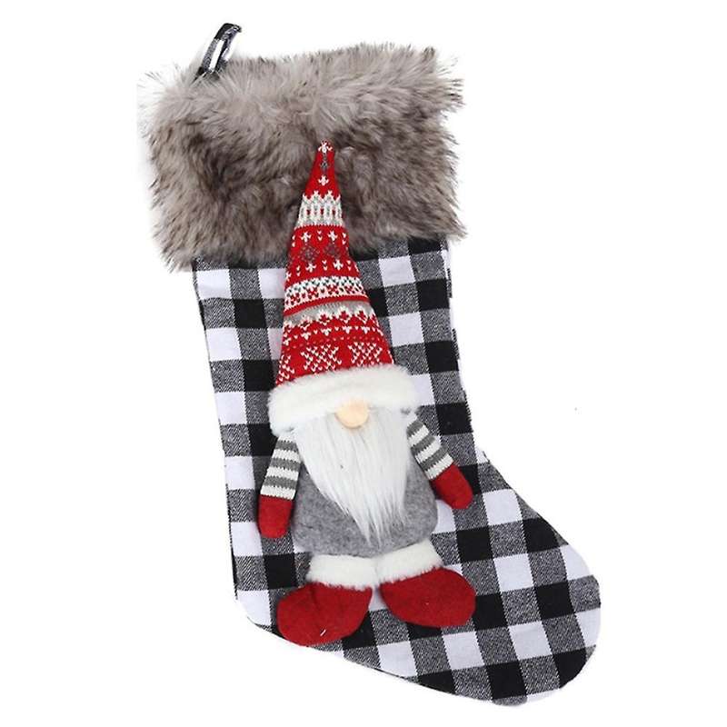 Christmas Decorations Santa Socks Ornaments Gift Bags Home Decor,a