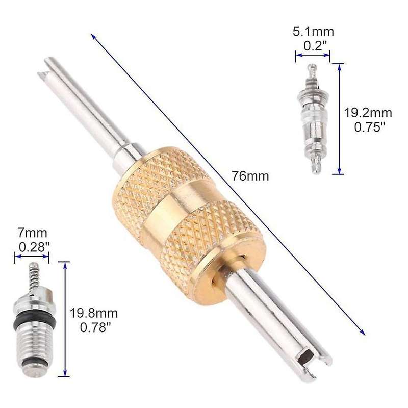 17pcs Air Conditioning Valve Core Kit Valve Cores Accessories Tool