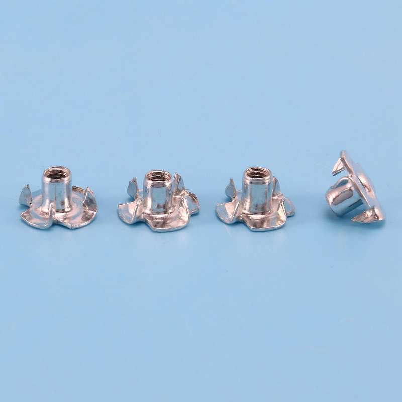 Set Of Assorted Four Prong Nuts Metal Coating (m5 100pcs)