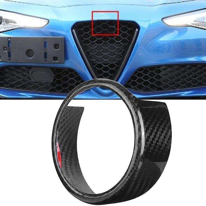 Abs Rear Grille Front Grill Logo Ring for Alfa Romeo Giulia 2017-2020