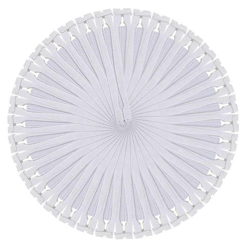 60pcs Eventail Blanc Papier Rond Coeur Decoration Mariage Fete Cadeau