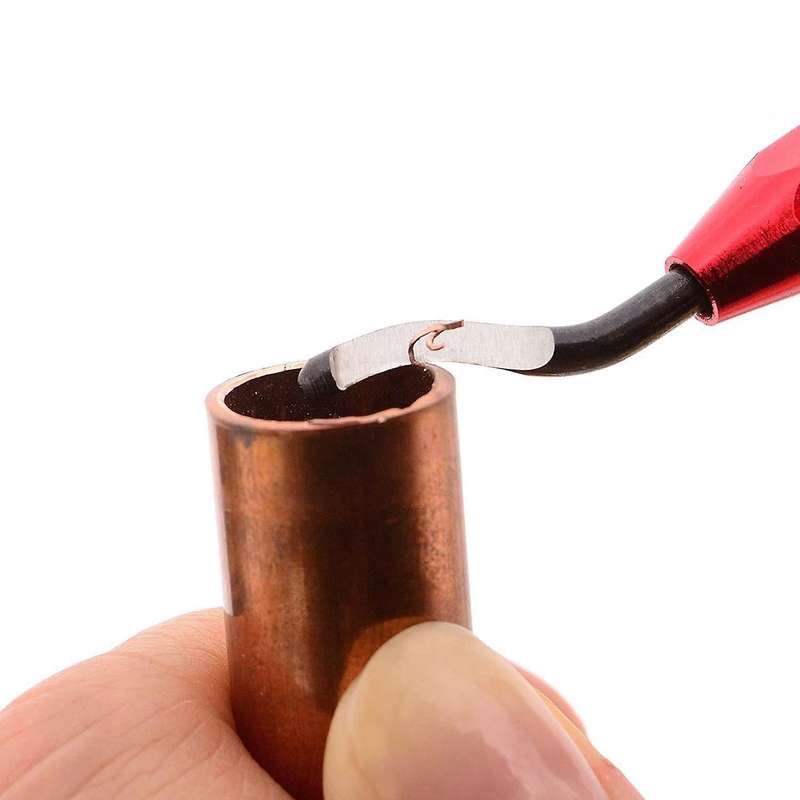 Deburring Tool Kit with High-speed Steel Rotary Burr Removal Blades