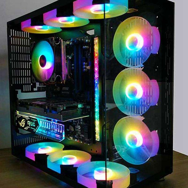 Coolmoon Computer Rgb Color Light 5v/3 Pin with Magnetic Rgb Led Lamp