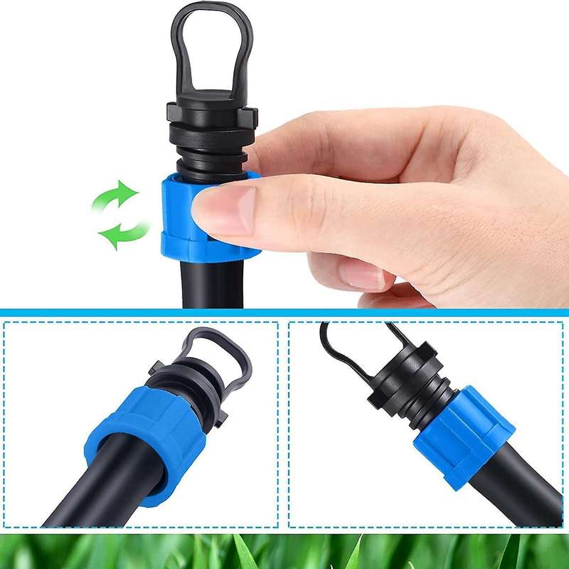 12 Pcs Drip Irrigation Tubing End Cap Plug 1/2 Inch End Cap Fitting