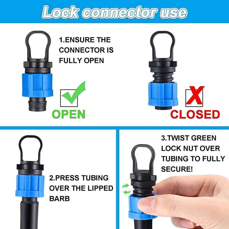 12 Pcs Drip Irrigation Tubing End Cap Plug 1/2 Inch End Cap Fitting