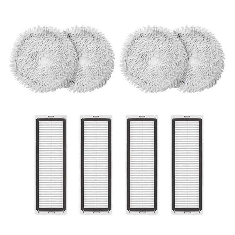 8pcs Washable Hepa Filter Mop Rag Cloth for Xiaomi Dreame Bot W10