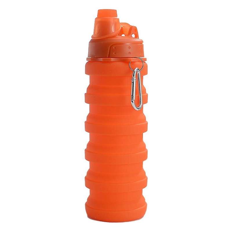 500ml Portable Retractable Silicone Bottle Folding Water Bottle ,d