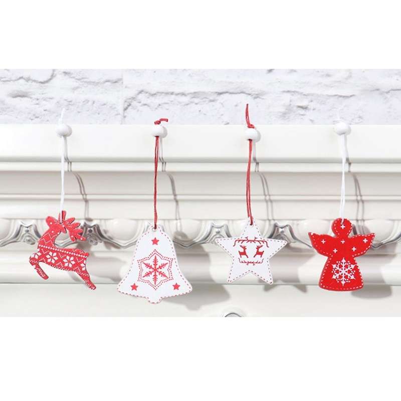 Christmas Decorations Gifts Christmas Tree Wooden Pendants 1