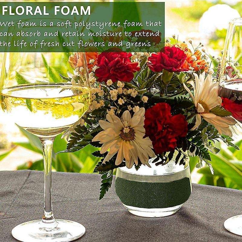 Floral Foam 12 Pcs Dry &wet Flower Foam Round Florist Styrofoam
