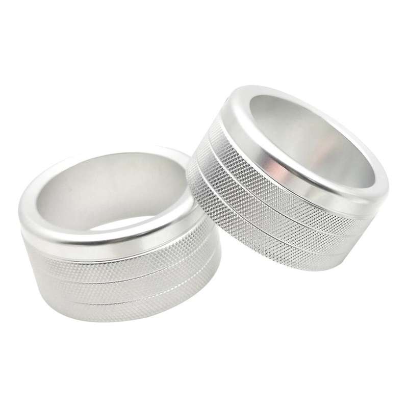 2pcs for Toyota Tundra 2014-2021 Air Conditioner Knob Cover, Silver