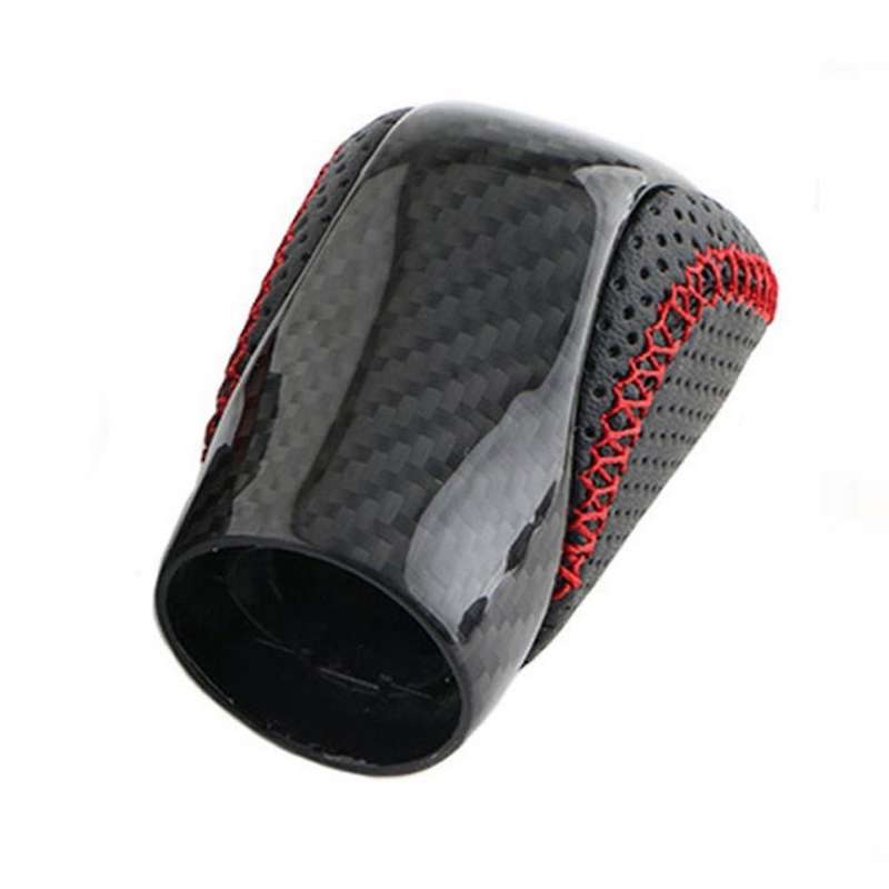 Car Carbon Fiber Black Pu Leather Gear Ball Head for Lexus Es Is Rx