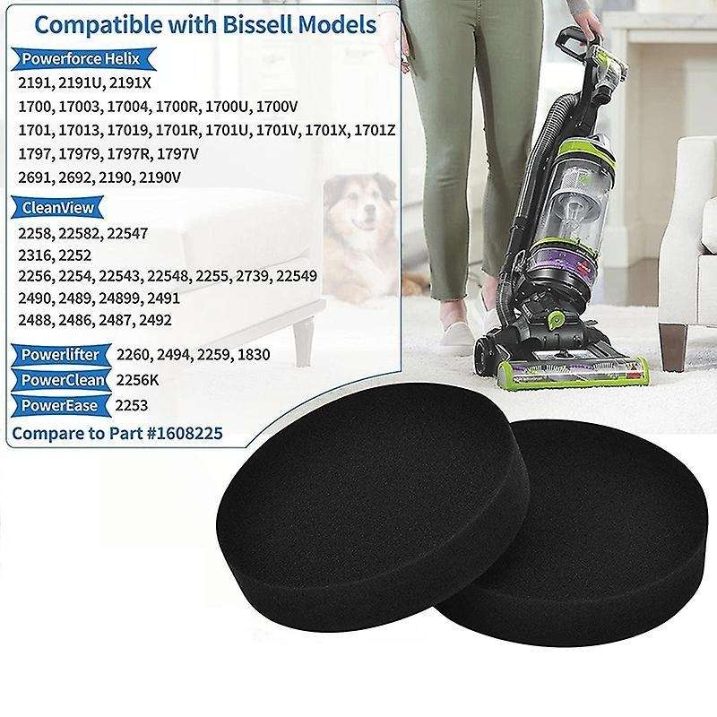 For Bissell 1608225 Premotor Foam Filter Swivel Powerease 2191,etc