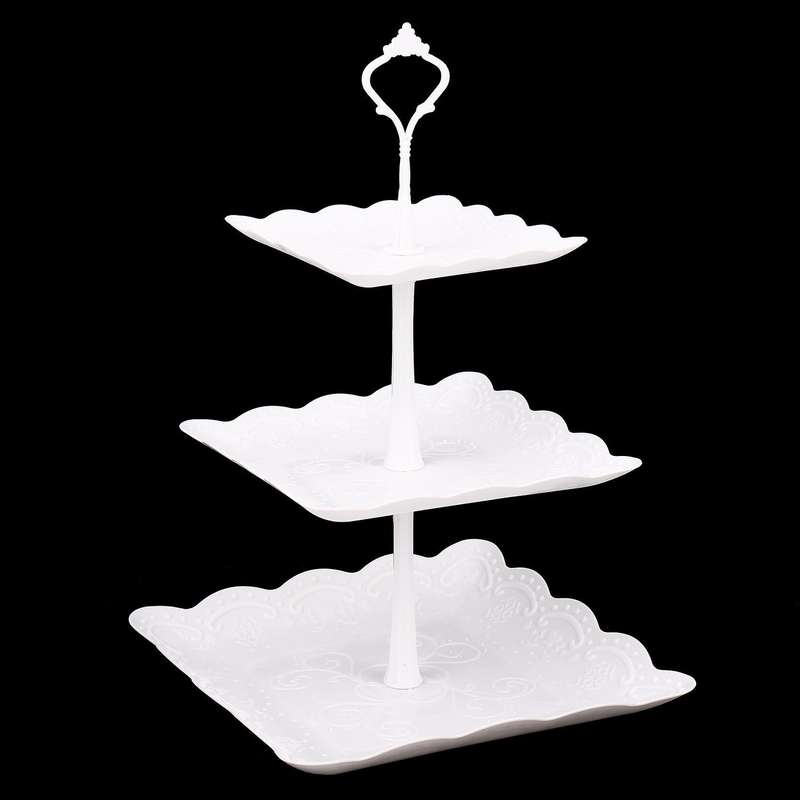 3 Tier Cupcake Display Stand Dessert Tower Fruit Tray Decoration