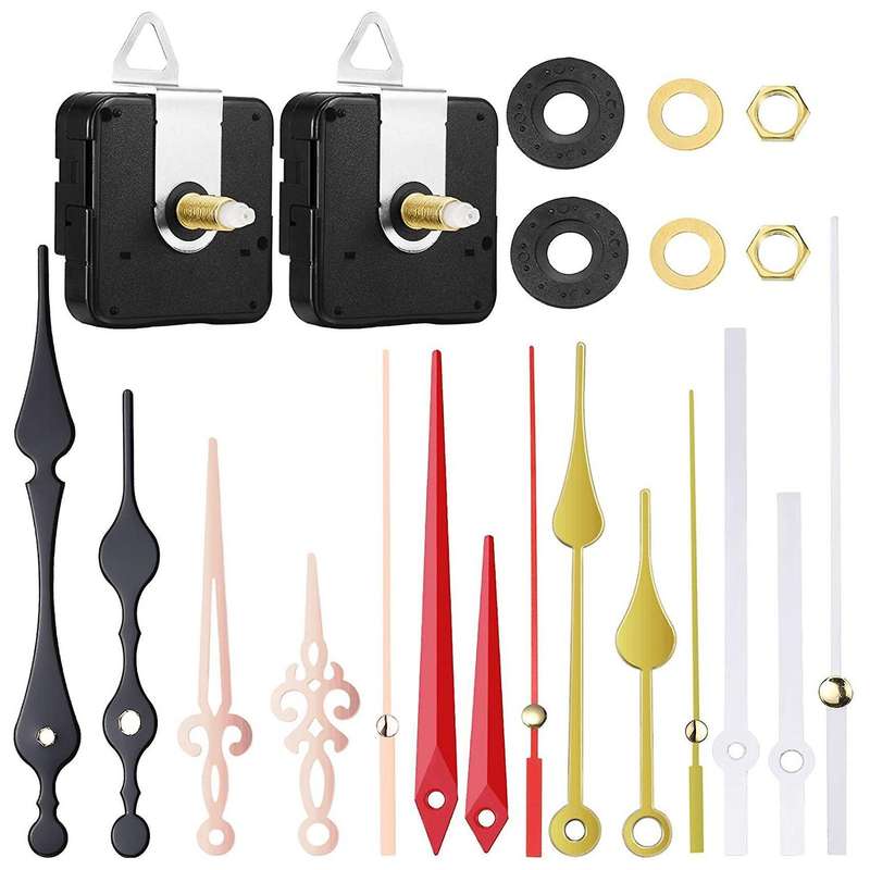2pcs Non-ticking Quartz Diy Wall Clock Movement Mechanism Kit