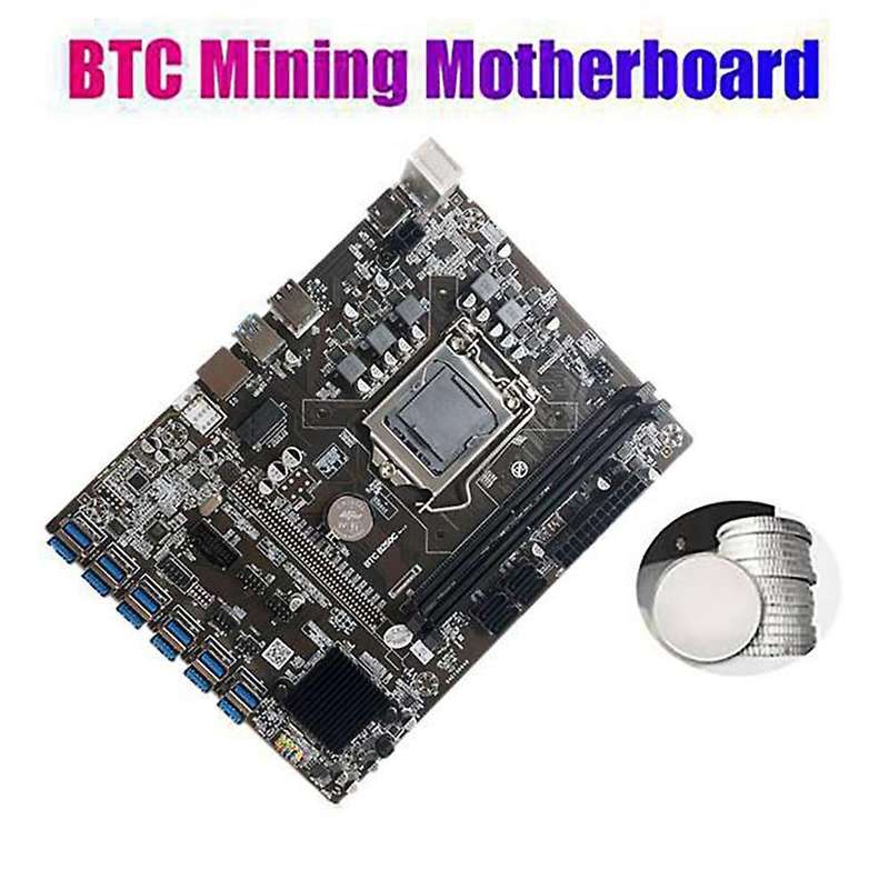 B250c Btc Mining Motherboard with G3900 Cpu+cooling Fan+switch Line