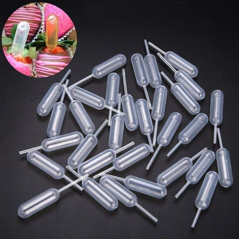 100pcs 4ml Plastic Disposable Squeeze Transfer Oils Pipettes Dropper