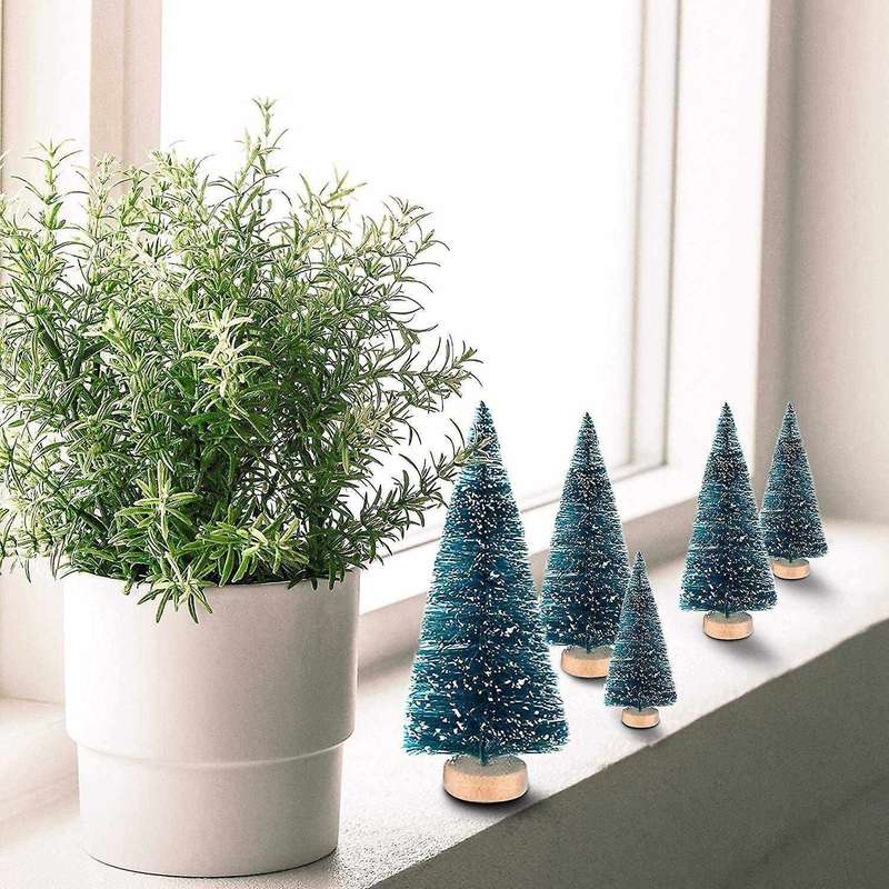 48 Pcs Miniature Christmas Tree Artificial for Christmas Diy Craft