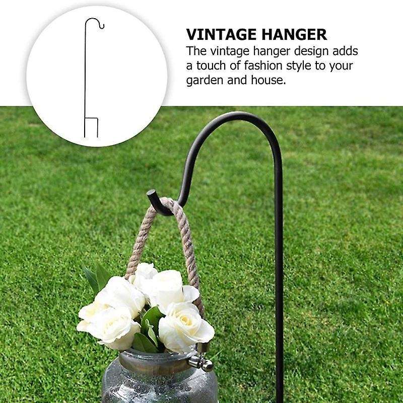 Shepherd Hooks Rust Resistant Garden Stake Metal Stand 80.5x10x1cm