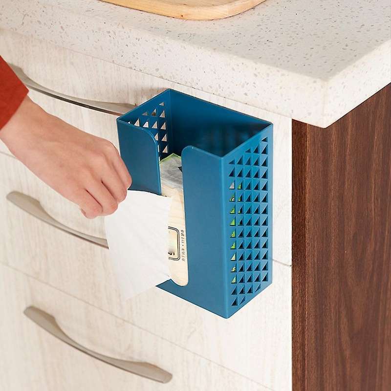 Hollow Home Simple Wall-mounted Tissue Box Kitchen Napkin Paper Box,b