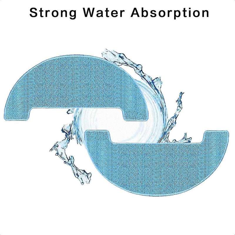 4pcs Replacement Mop Cloths Compatible for Coredy R500,r550(r500+)