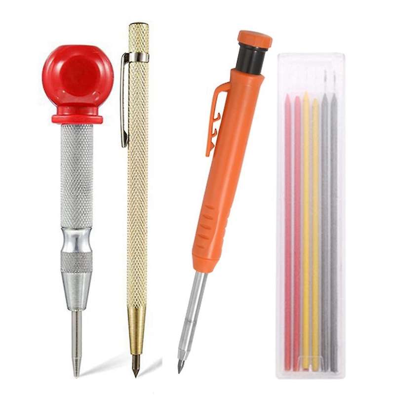 Solid Carpenter Marker Pencil Set for Deep Hole Stone Marking Tool