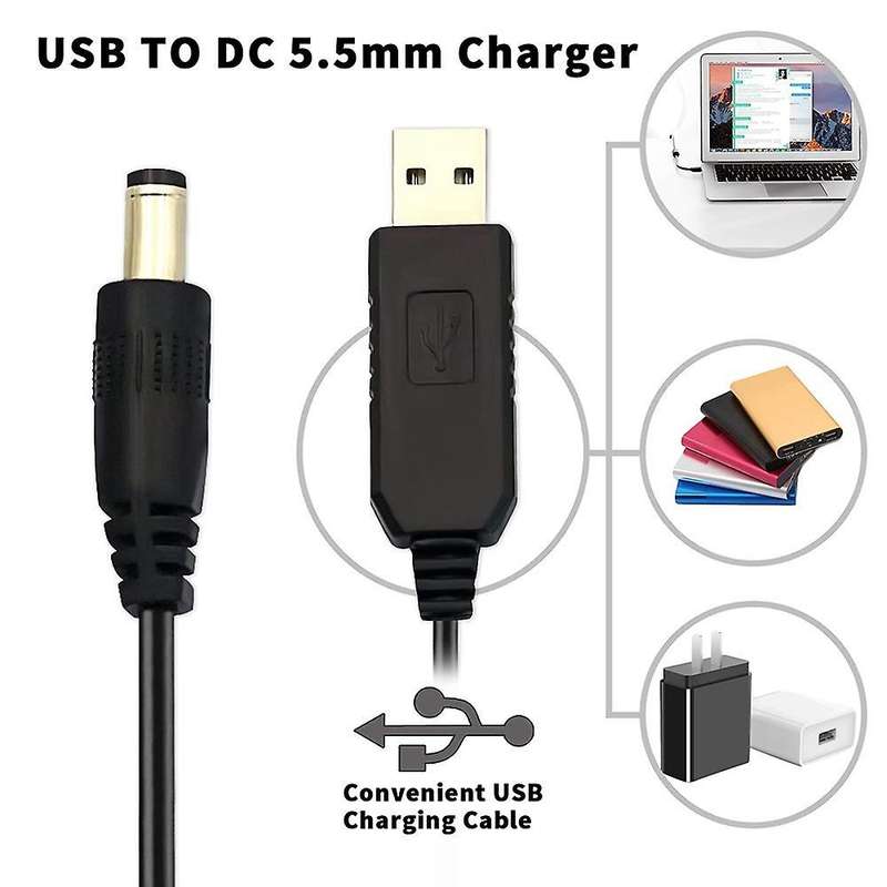 4pcs Usb Dc 5v to Dc 12v Step Up Converter Cable