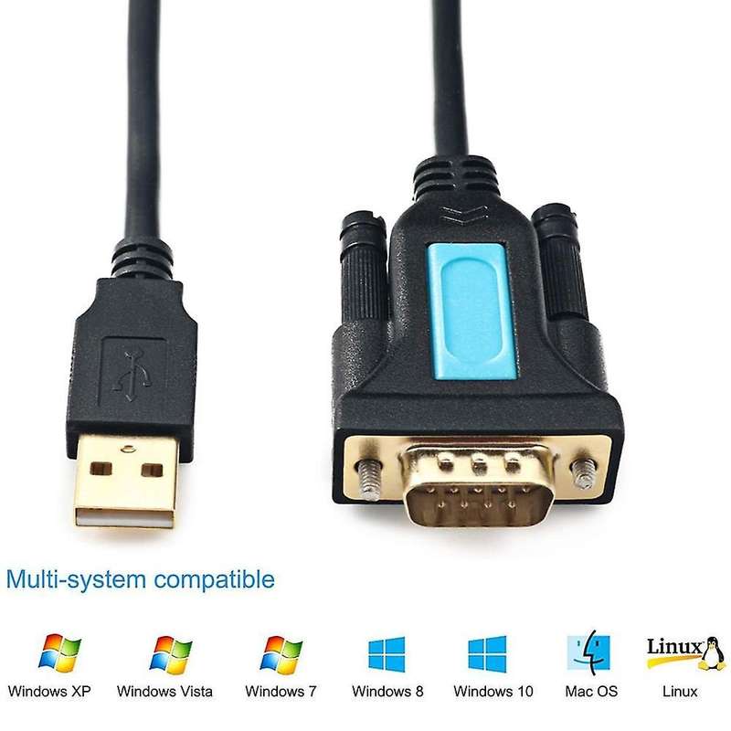 Usb 2.0 to Rs232 Male Cable (pl2303 Chip) with Rs232 Female Adapter