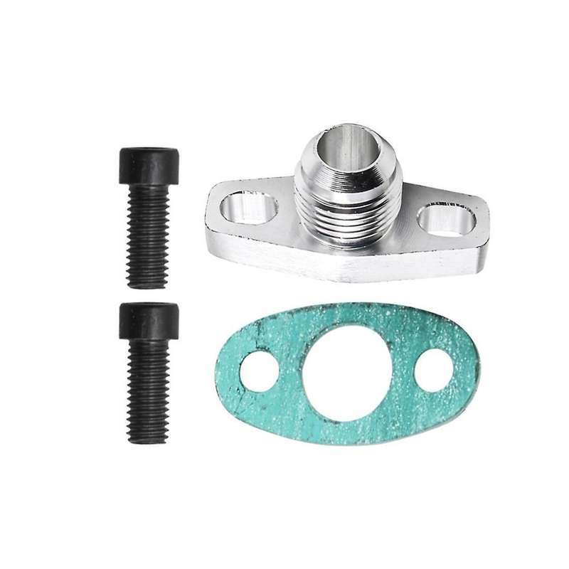 An10 Turbo Oil Return Drain Flange Adapter Kit for Garrett Gt28