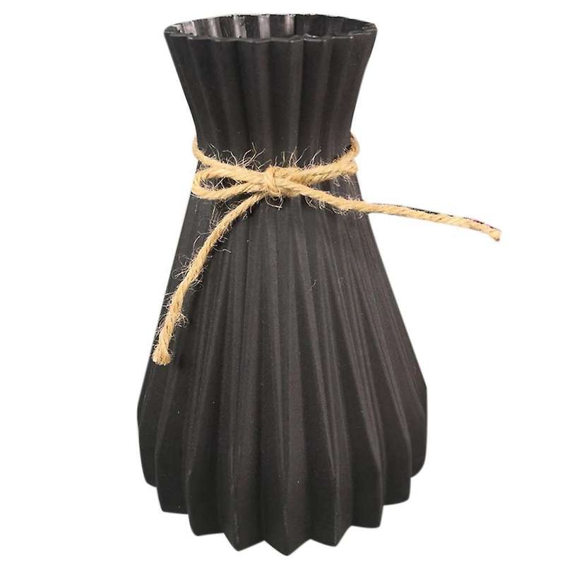 Plastic Aimulation-ceramic Flower Vase Wedding Home Decorations,black