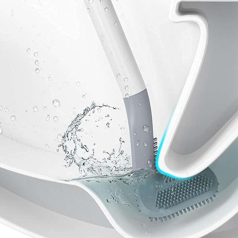 Long-handled Toilet Brush, Golf Brush Head Toilet Brush Blue