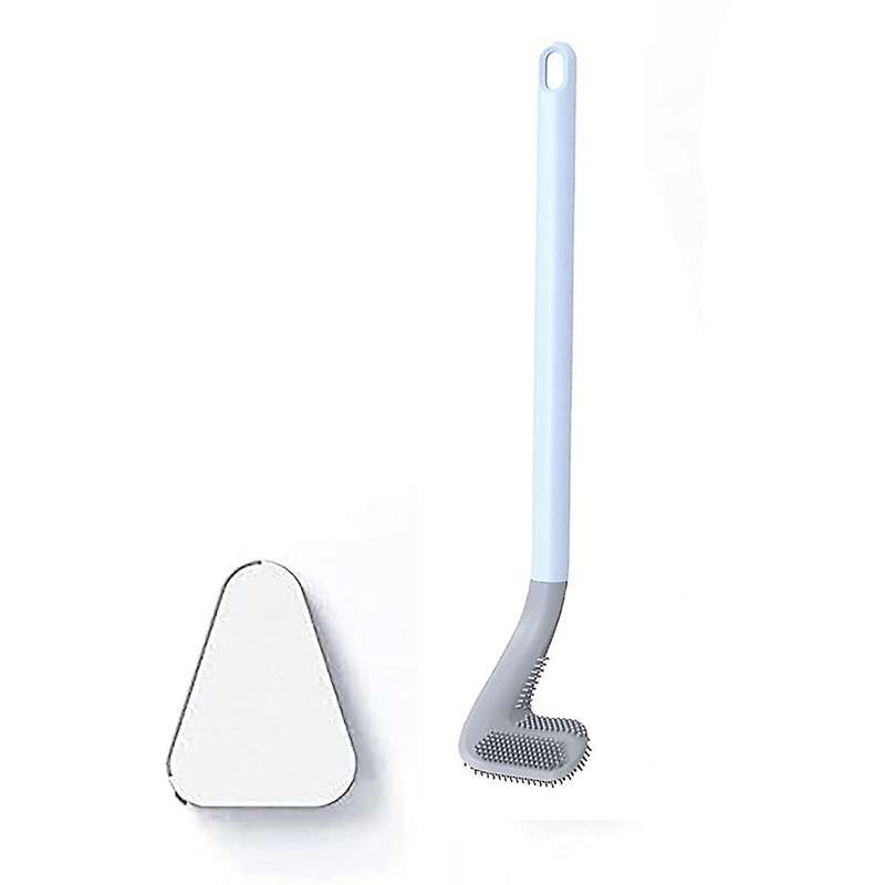 Long-handled Toilet Brush, Golf Brush Head Toilet Brush Blue