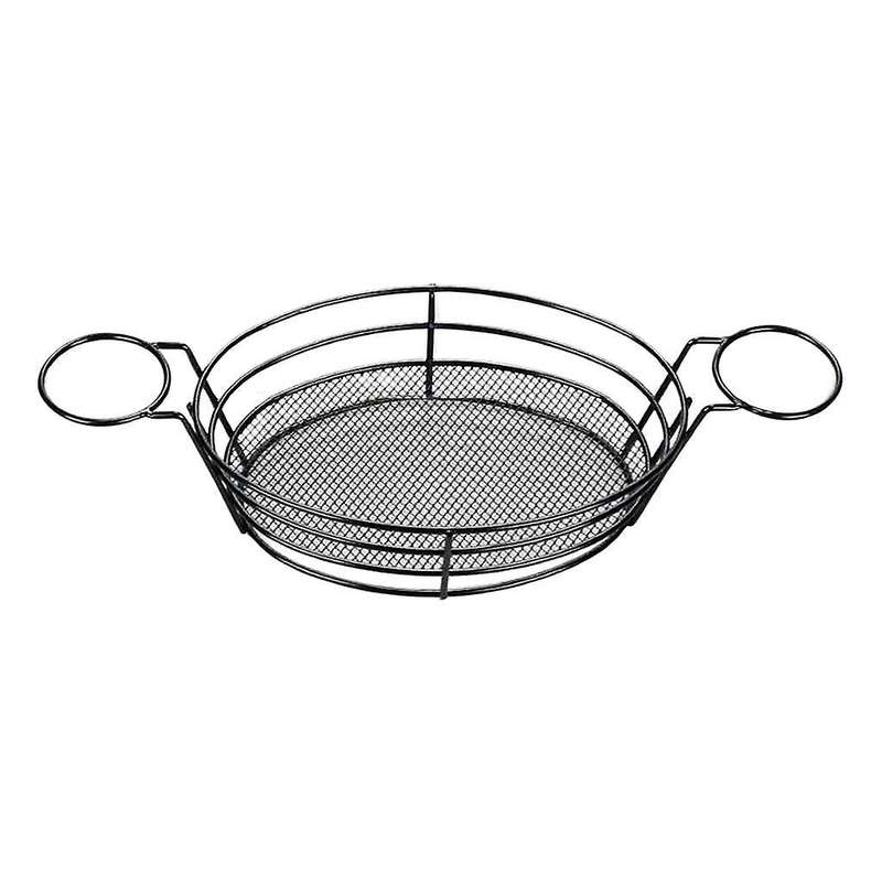 Oval Black Food Basket for Chip Fries & Burger Serving Basket