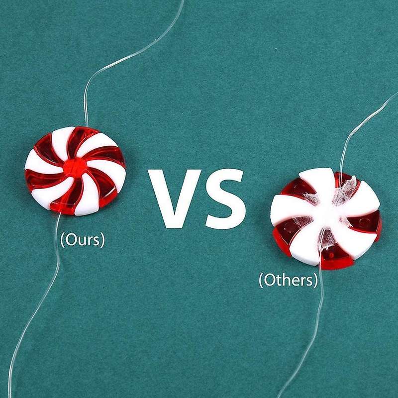 50 Pieces Christmas Garland Candy Swirl Garland Ornament for Xmas