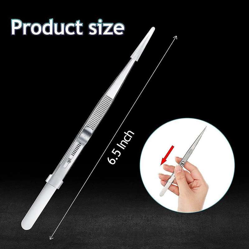 3pieces Diamond Stone Tweezers Jewelry Tweezers Stainless Steel