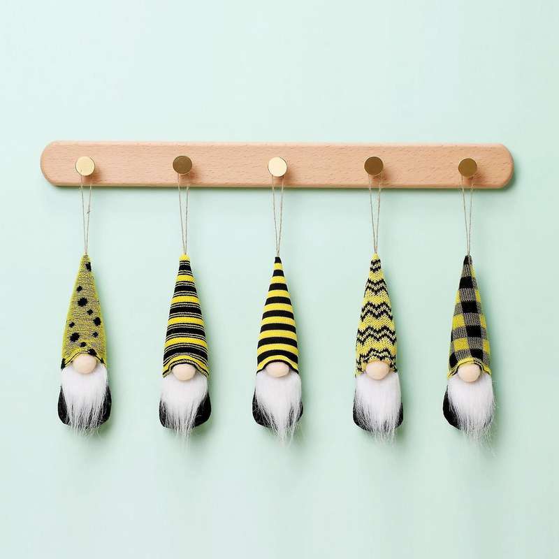 Bee Festival Gnomes Plush Toy for Kids Gifts Ornaments Rudolph B