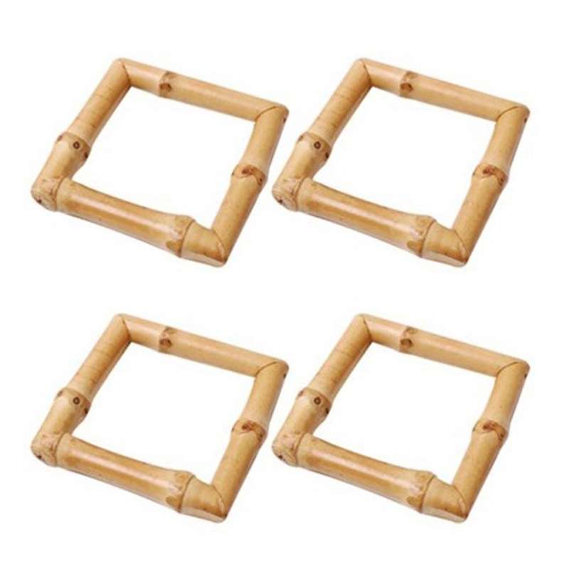 Wood Bamboo Napkin Rings Set Of 4, Napkin Holder Table Decorations