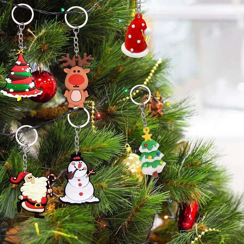Christmas Advent Calendars Keychain Ornaments Decoration for Kids