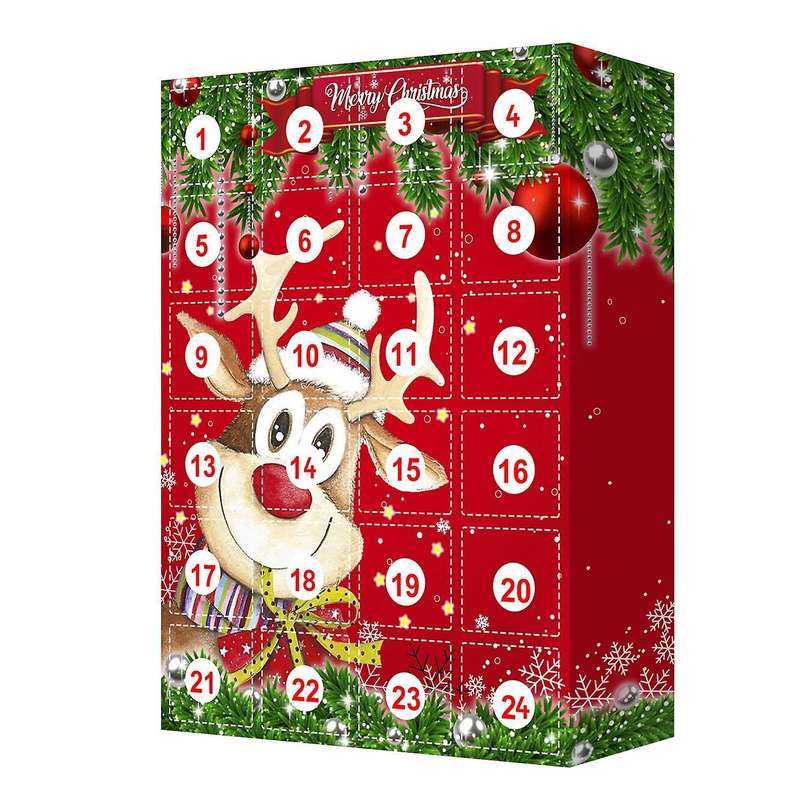 Christmas Advent Calendars Keychain Ornaments Decoration for Kids