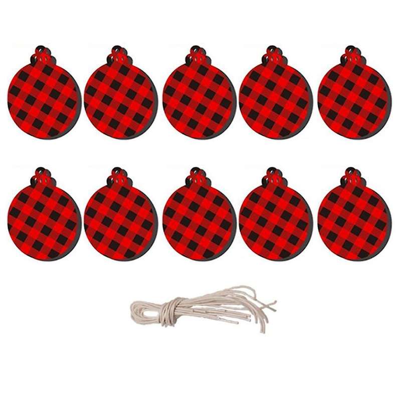 10pcs Lattice Pattern Vintage Snowflake Christmas Tree Decor Gifts C