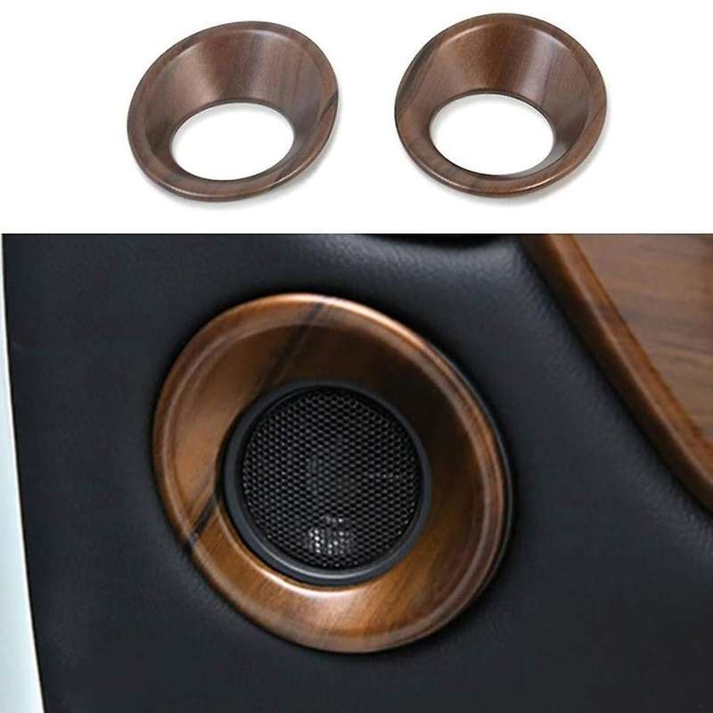 For Honda Crv Peach Wood Grain Style Rear Door Loud Speaker Cover 2pc