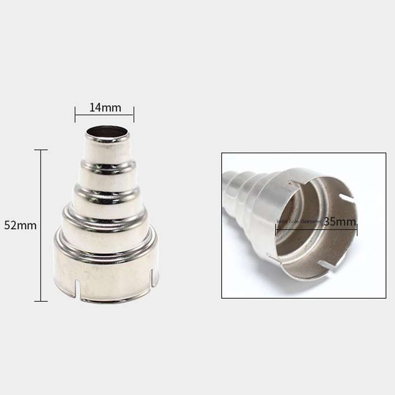 3-section Hot Air Nozzle Universal Accessories Household Nozzle