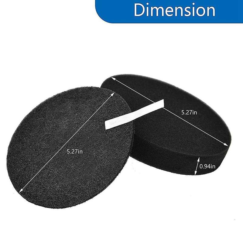 3pack Replacement Motor Pre-filter&carbon Foam Filter